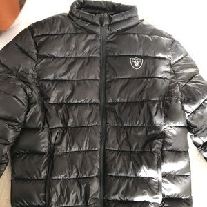 Raiders puff coat